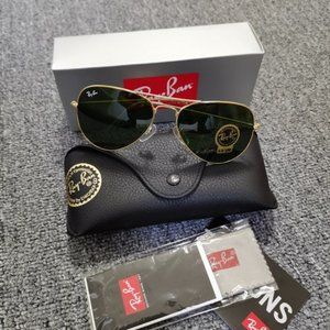 Unisex Ray Ban Aviator Sunglasses G-15 58mm